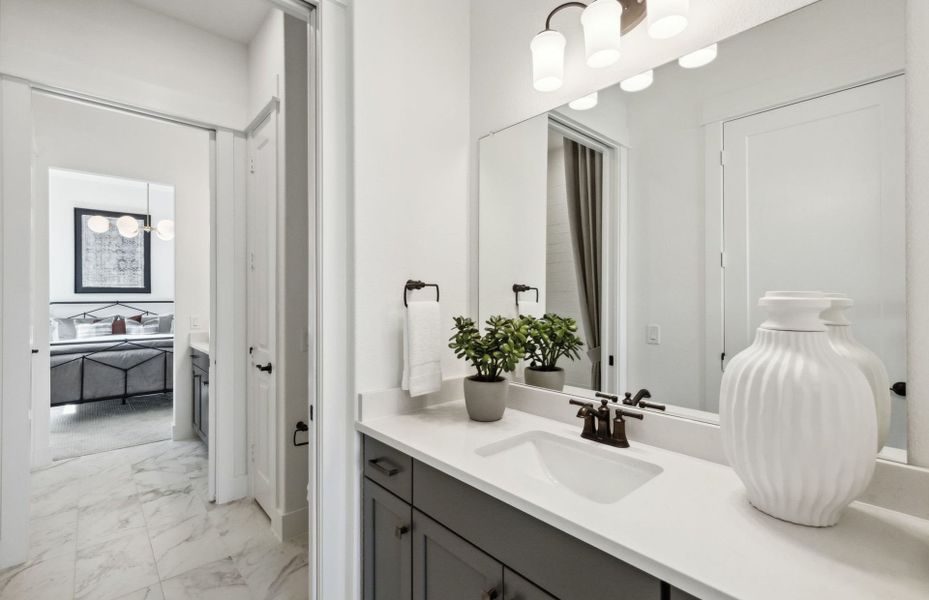 Representative furnished interior of a home built from the Reverence by Del Webb in Del Webb Austin at Lost Pines, Bastrop (Image 11). Representative furnished interior of a home built from the Reverence by Del Webb in Del Webb Austin at Lost Pines, Bastrop (Image 11).