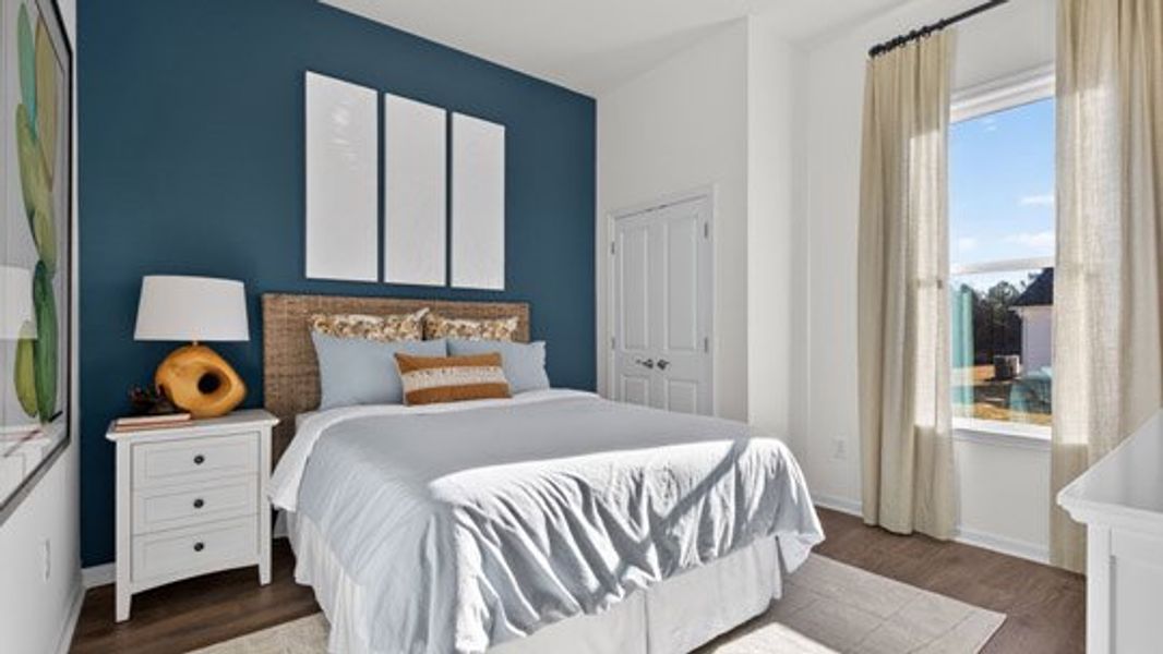 Furnished interior view inside a new home in The Villas at Galvins Ridge, Sanford (Image 28). Furnished interior view inside a new home in The Villas at Galvins Ridge, Sanford (Image 28).