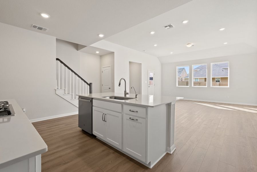 Representative furnished interior of a home built from the Somerville by Ashton Woods in Willow Springs, Buda (Image 9).