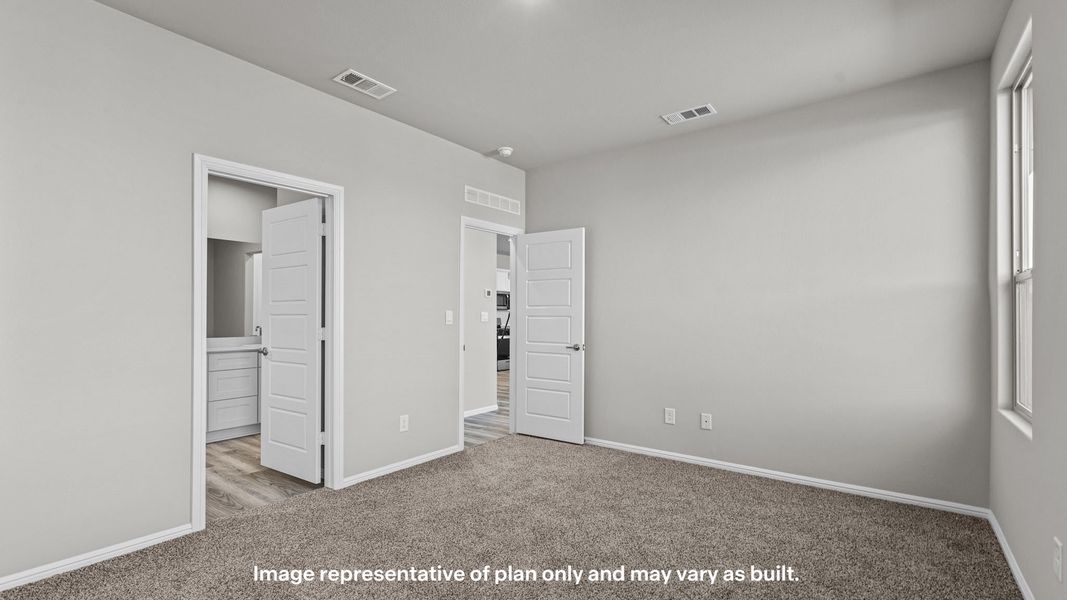 Representative unfurnished interior of a home built from the Starkville by D.R. Horton in Mustang Ridge, Andrews (Image 12). Representative unfurnished interior of a home built from the Starkville by D.R. Horton in Mustang Ridge, Andrews (Image 12).