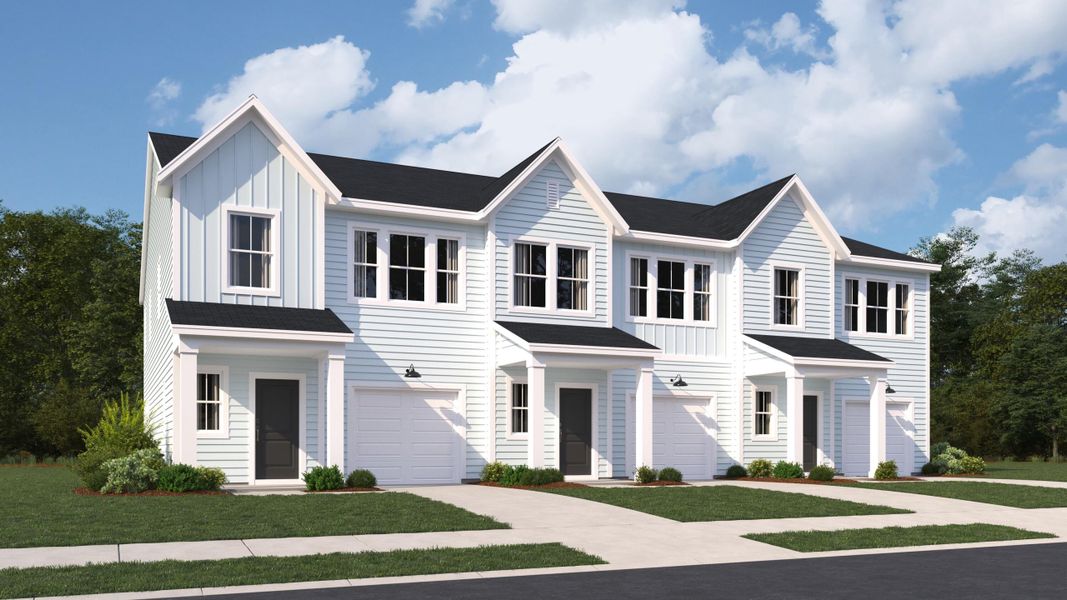 Front exterior of a new home in , Summerville, SC, highlighting curb appeal (Image 1). Front exterior of a new home in , Summerville, SC, highlighting curb appeal (Image 1).