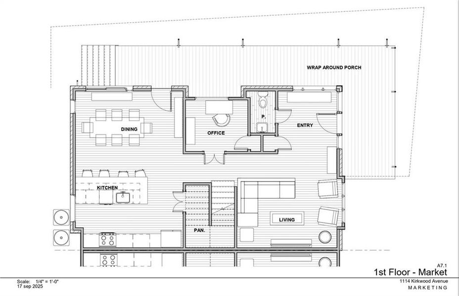 2D floor plan layout of this home in , Atlanta, GA (Image 3).
