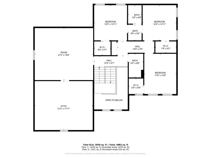 2D floor plan layout of this home in , Mocksville, NC (Image 4).