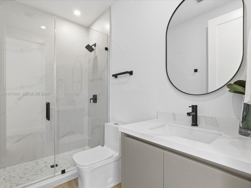 Furnished interior view inside a new home in , Miami (Image 36).