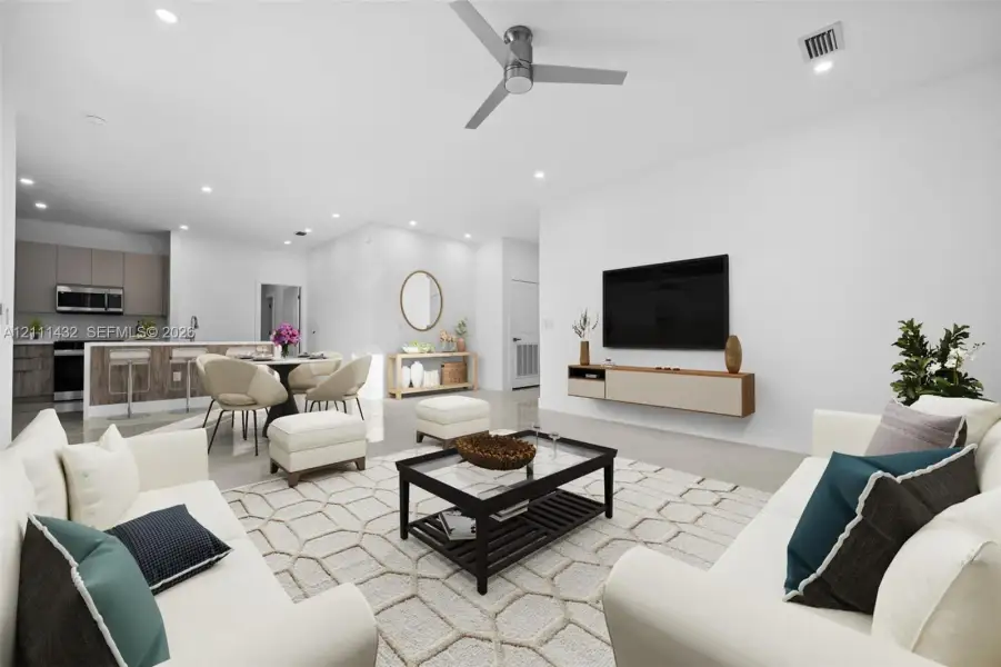Furnished interior view inside a new home in , Cape Coral (Image 9). Furnished interior view inside a new home in , Cape Coral (Image 9).