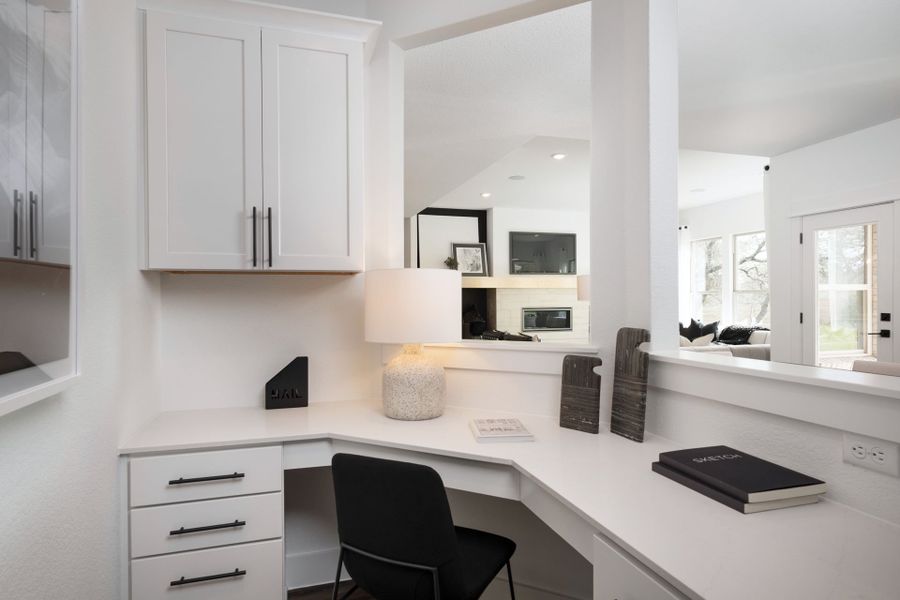 Representative furnished interior of a home built from the Lawson by Pulte Homes in Saddleback at Santa Rita Ranch, Liberty Hill (Image 17). Representative furnished interior of a home built from the Lawson by Pulte Homes in Saddleback at Santa Rita Ranch, Liberty Hill (Image 17).