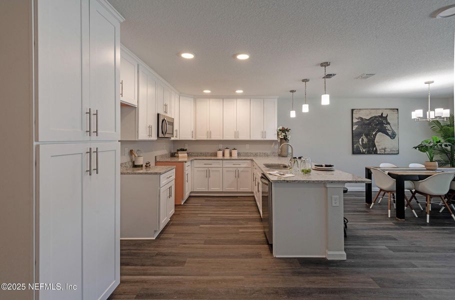Furnished interior view inside a new home in , Jacksonville (Image 5). Furnished interior view inside a new home in , Jacksonville (Image 5).