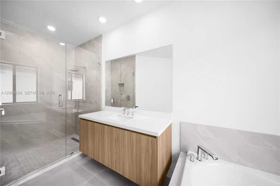 Furnished interior view inside a new home in , Miami (Image 14).