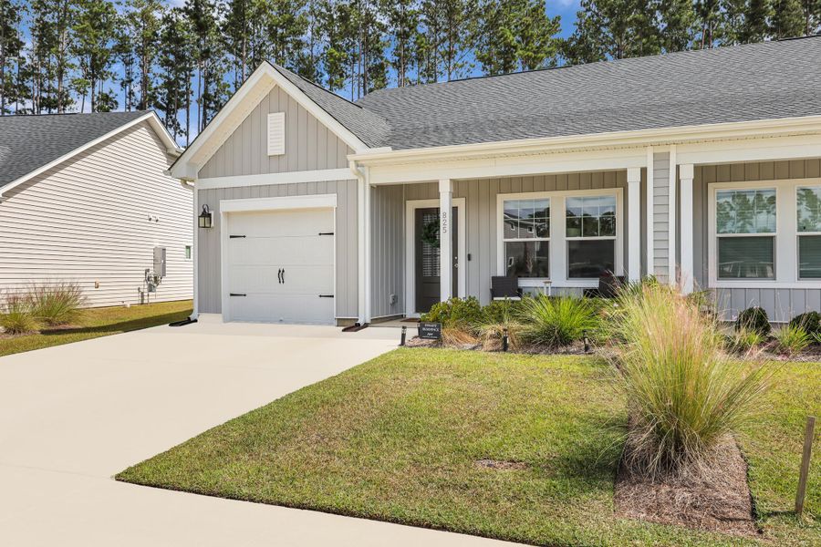 Exterior details and patio area of a home in Hammock Walk at Nexton, Summerville (Image 27). Exterior details and patio area of a home in Hammock Walk at Nexton, Summerville (Image 27).