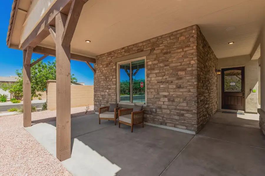 Exterior details and patio area of a home in Bellero Estates, Queen Creek (Image 4).