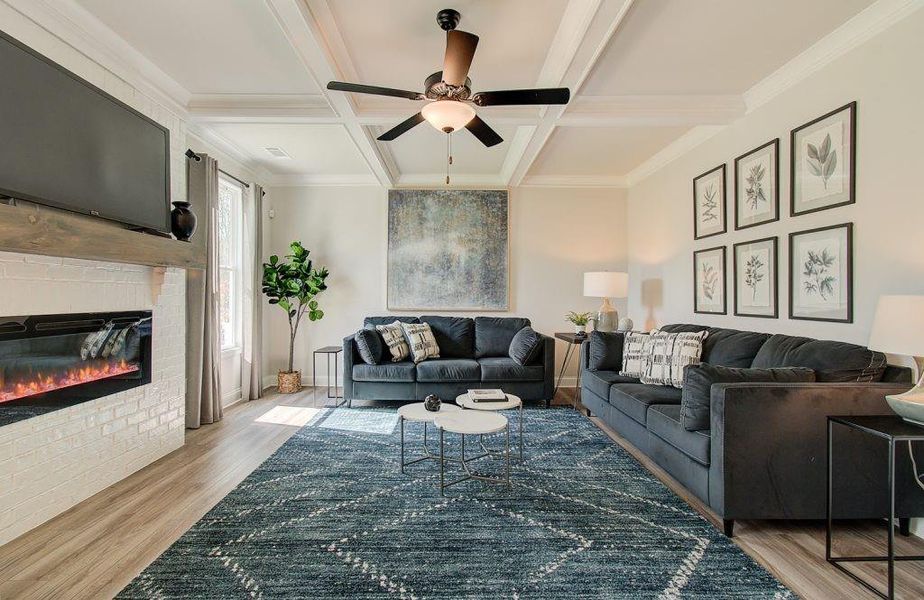 Furnished interior view inside a new home in Pinecrest Ridge, Dacula (Image 14).