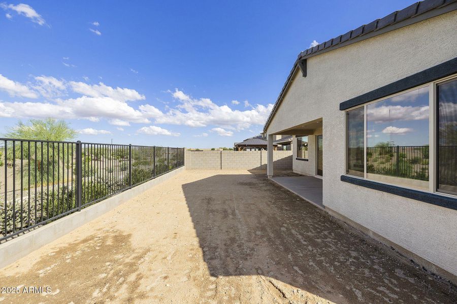 Back yard views of open space