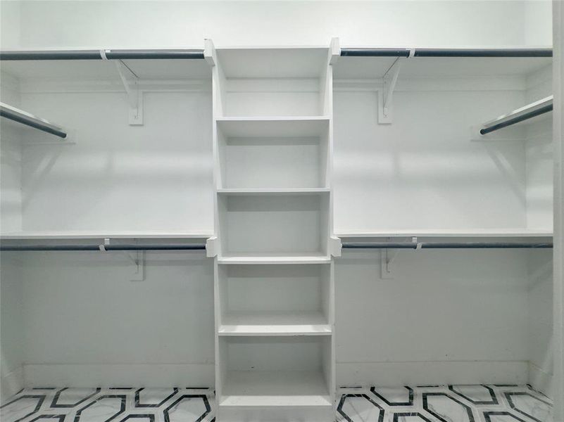 View of spacious closet