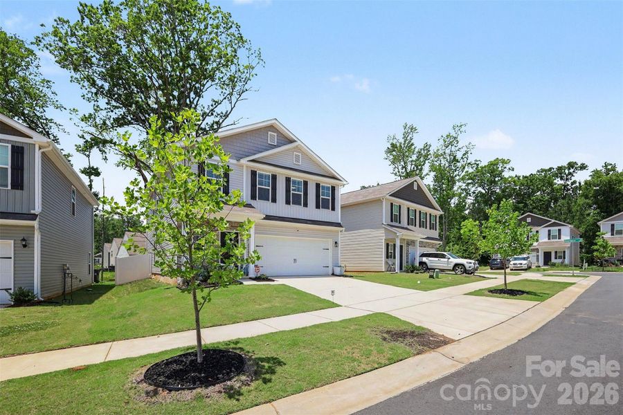 Front exterior of a new home in StoneyGreen Homes, Charlotte, NC, highlighting curb appeal (Image 22).