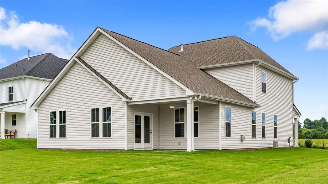Exterior details and patio area of a home in Fieldstone, Lexington (Image 4).