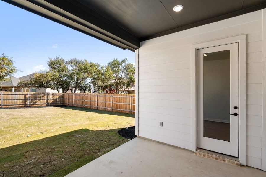 Exterior details and patio area of a home in Heritage, Dripping Springs (Image 30). Exterior details and patio area of a home in Heritage, Dripping Springs (Image 30).
