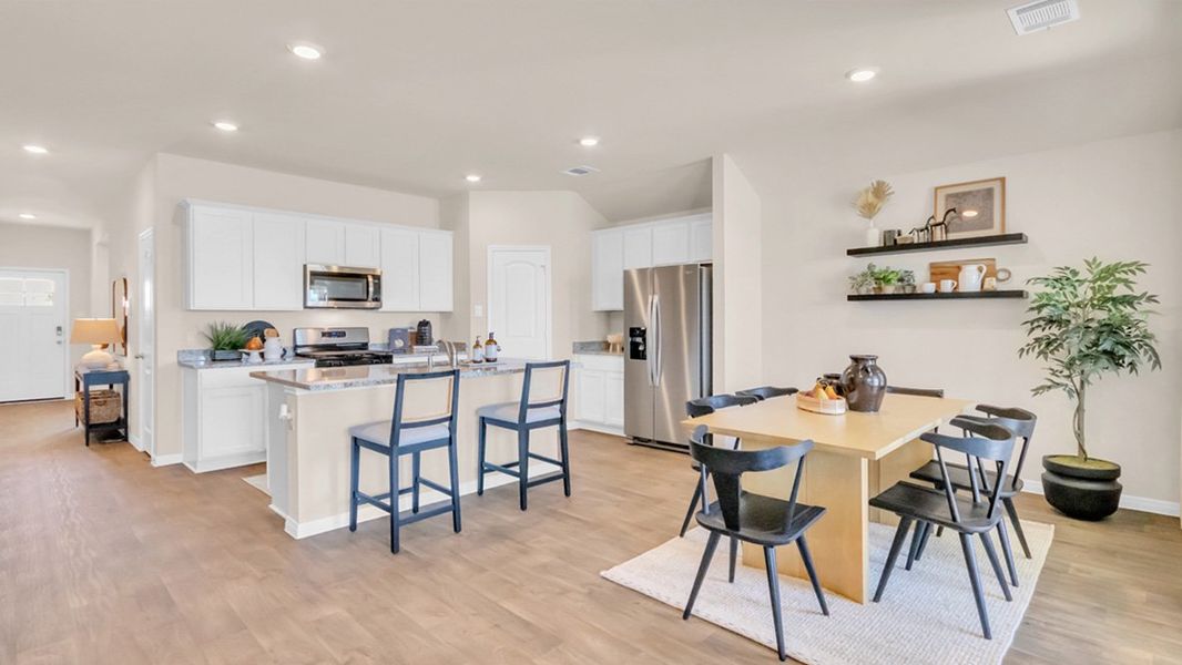 Furnished interior view inside a new home in Monarch Ranch, Manor (Image 12).