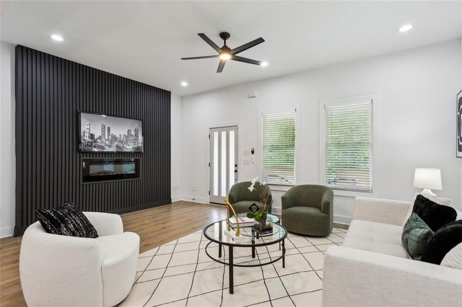 Furnished interior view inside a new home in , Atlanta (Image 7).