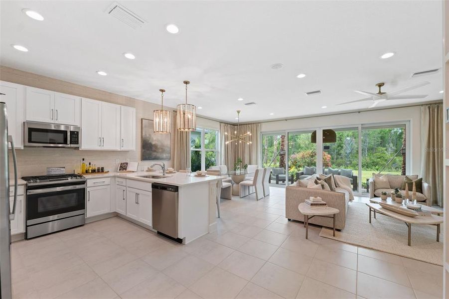 Furnished interior view inside a new home in Valencia Ridge, Wesley Chapel (Image 17).