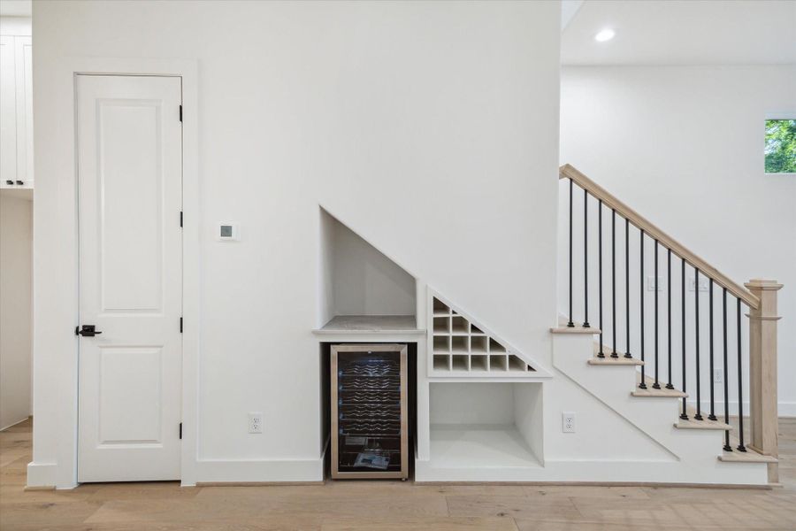 Furnished interior in a model home at The Heights Haus Collection in Houston (Image 10).