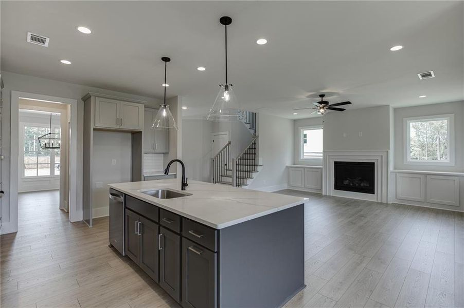 Furnished interior view inside a new home in , Buford (Image 15).