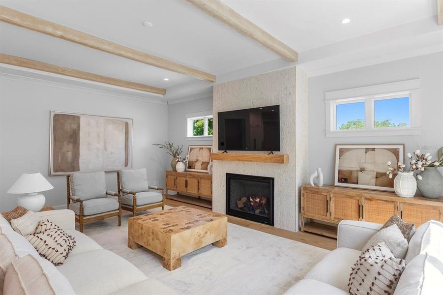Furnished interior view inside a new home in , Tampa (Image 37).