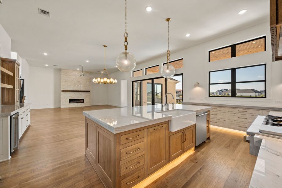 Furnished interior view inside a new home in The Resort on Eagle Mt. Lake, Fort Worth (Image 13).