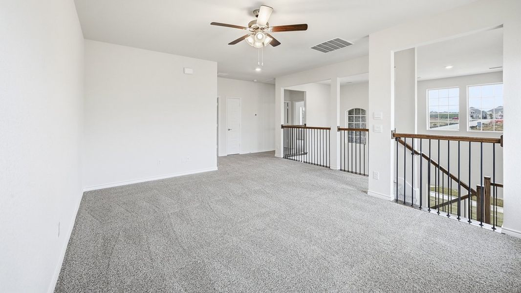 Representative unfurnished interior of a home built from the Medbourne by D.R. Horton in Silverado, Aubrey (Image 18). Representative unfurnished interior of a home built from the Medbourne by D.R. Horton in Silverado, Aubrey (Image 18).