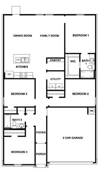 2D floor plan layout of this home in China Grove, China, TX (Image 3). 2D floor plan layout of this home in China Grove, China, TX (Image 3).