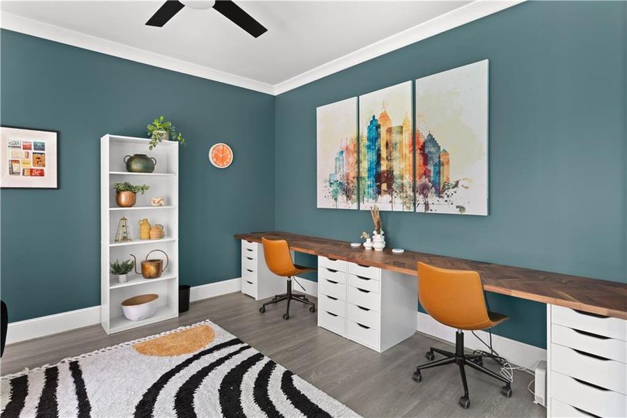 Furnished interior view inside a new home in , Snellville (Image 35).