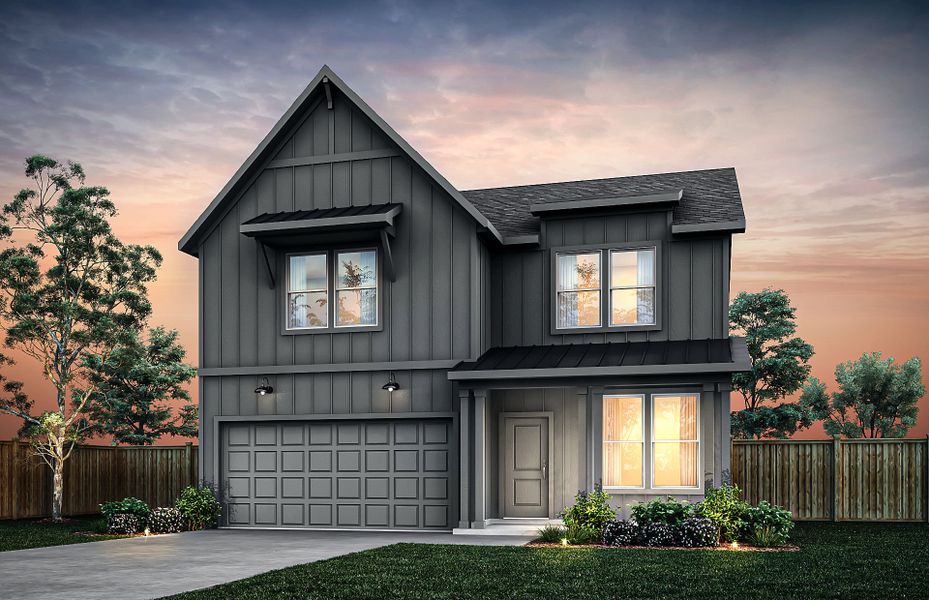 Representative exterior photo of a completed home built from the Puma by Pulte Homes in Kuempel Farms, Pflugerville, TX (Image 24).