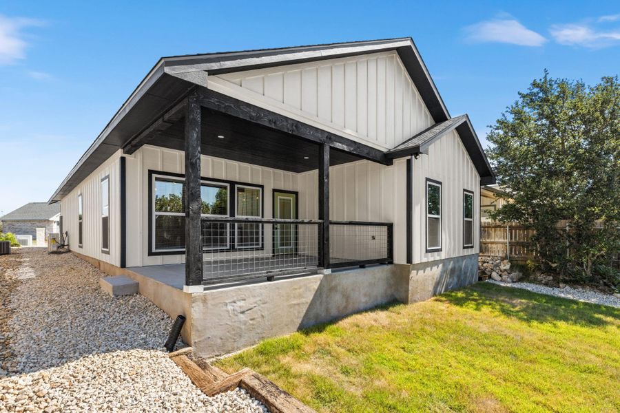 Front exterior of a new home in , Kerrville, TX, highlighting curb appeal (Image 2).