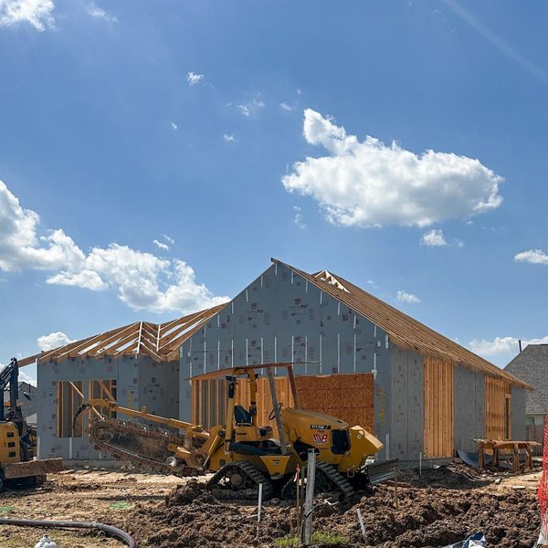 In-progress construction of a new home in Windrose Green, Angleton, TX (Image 4). In-progress construction of a new home in Windrose Green, Angleton, TX (Image 4).