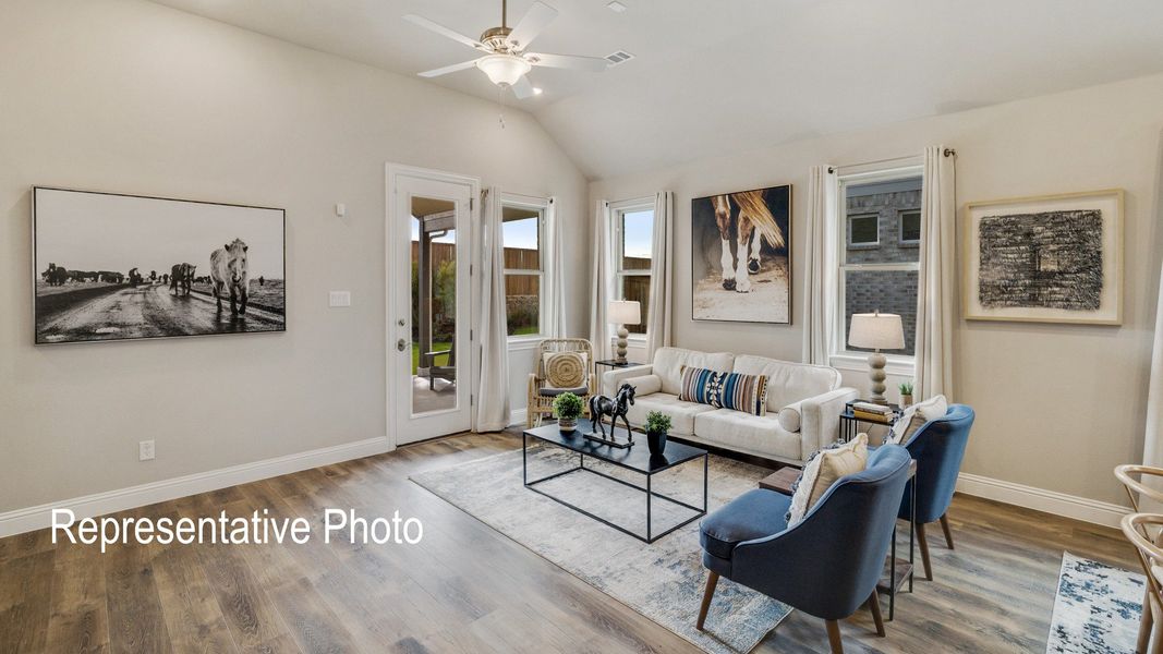 Furnished interior view inside a new home in Hulen Trails, Fort Worth (Image 9).