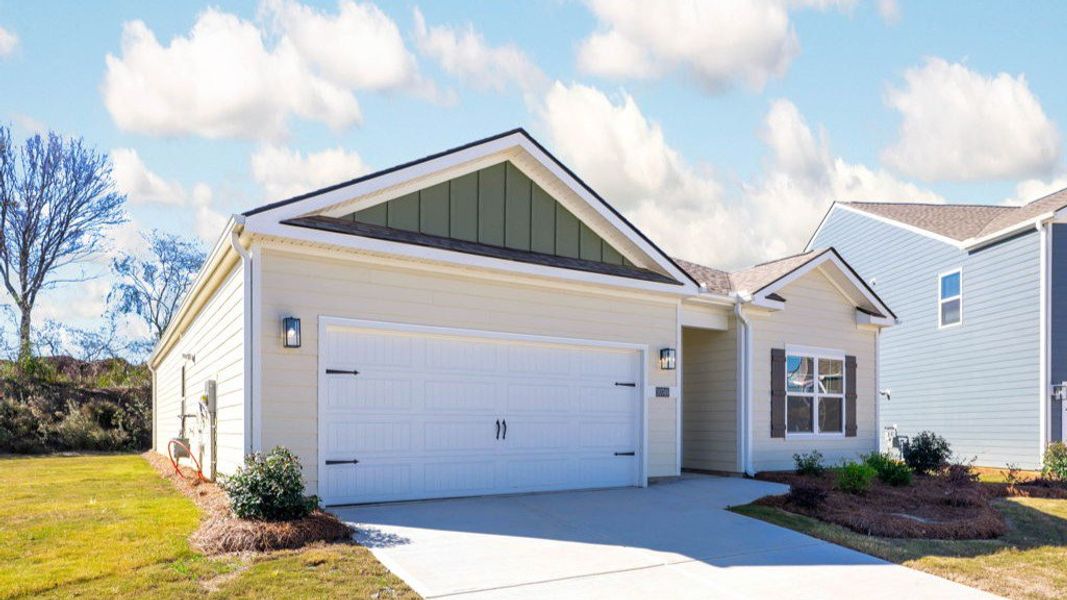 Front exterior of a new home in Prairie Pass, Apison, TN, highlighting curb appeal (Image 21).