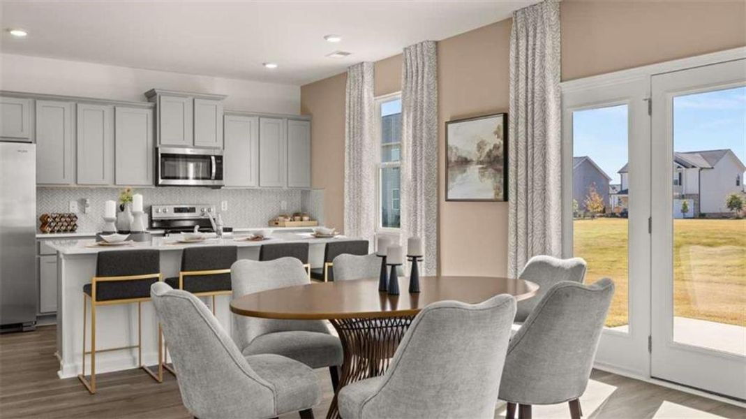 Furnished interior view inside a new home in Poplar Preserve, Newnan (Image 18).