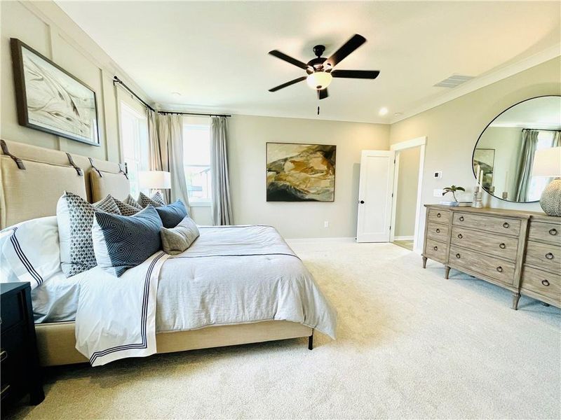 Furnished interior view inside a new home in Hopewell Reserve, Cumming (Image 12). Furnished interior view inside a new home in Hopewell Reserve, Cumming (Image 12).