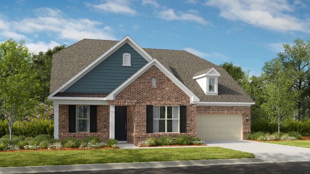 Representative exterior photo of a completed home built from the Pikewood by Taylor Morrison in Walden Woodlands, Huntersville, NC (Image 20). Representative exterior photo of a completed home built from the Pikewood by Taylor Morrison in Walden Woodlands, Huntersville, NC (Image 20).