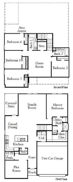 2D floor plan layout of this home in Arabella on the Prairie, Richmond, TX (Image 2). 2D floor plan layout of this home in Arabella on the Prairie, Richmond, TX (Image 2).