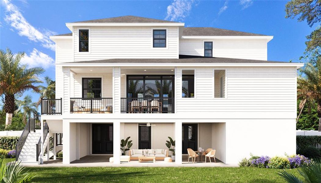 Front exterior of a new home in , St. Petersburg, FL, highlighting curb appeal (Image 16).