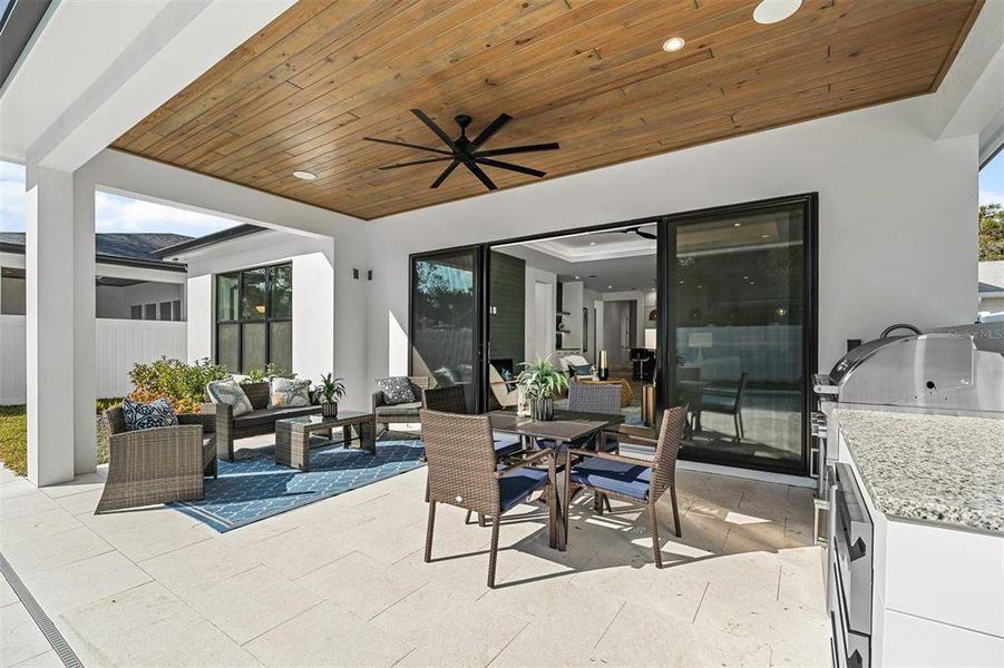 Exterior details and patio area of a home in , Winter Park (Image 4). Exterior details and patio area of a home in , Winter Park (Image 4).