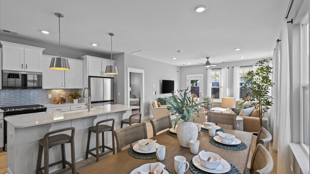Furnished interior view inside a new home in Harrier Point, Woodruff (Image 8).