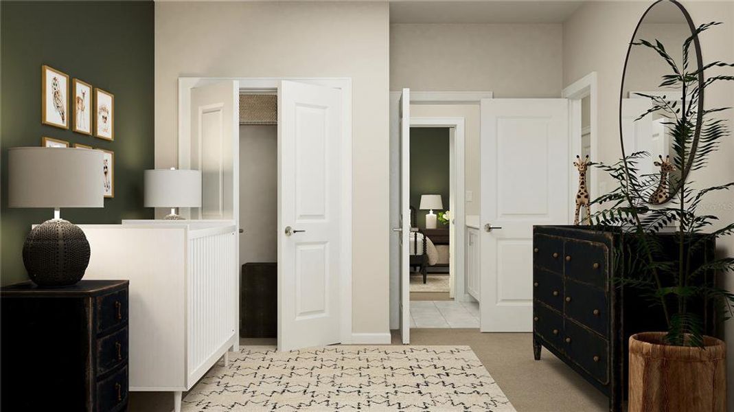 Furnished interior view inside a new home in The Glades at Crossprairie, St. Cloud (Image 14).