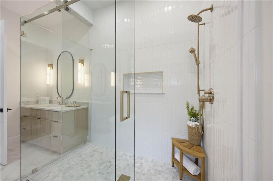 Furnished interior view inside a new home in , Atlanta (Image 5).