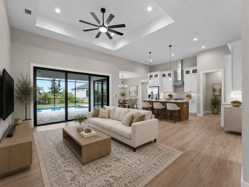 Furnished interior view inside a new home in , Port Charlotte (Image 8). Furnished interior view inside a new home in , Port Charlotte (Image 8).