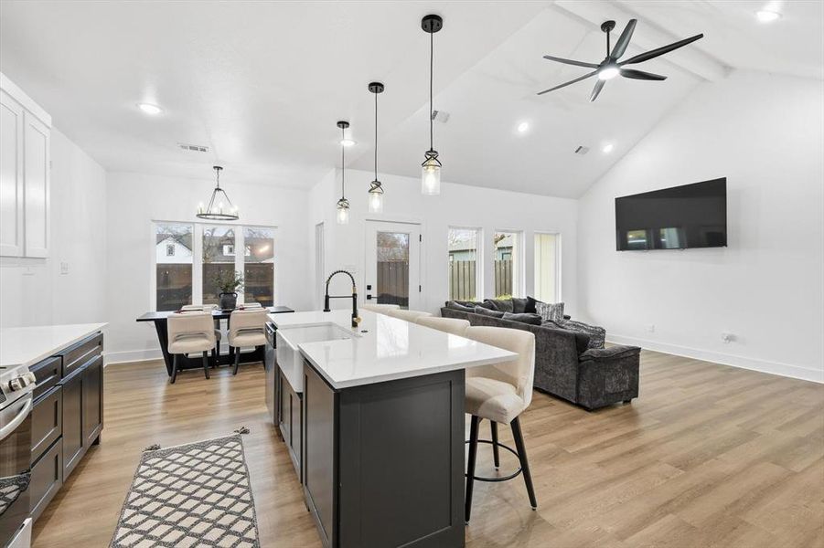 Furnished interior view inside a new home in , Bridgeport (Image 15). Furnished interior view inside a new home in , Bridgeport (Image 15).