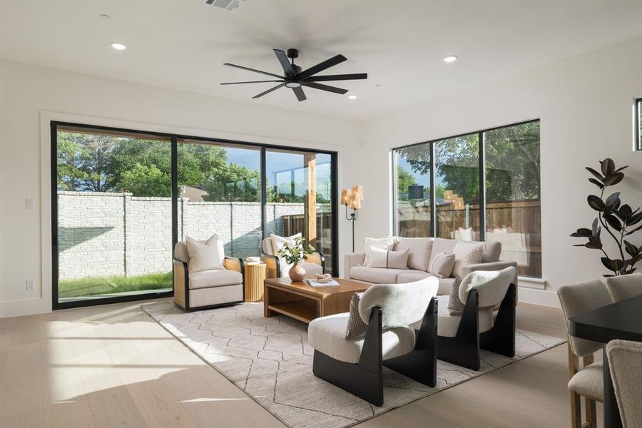 Furnished interior view inside a new home in Dove Station, Grapevine (Image 9).