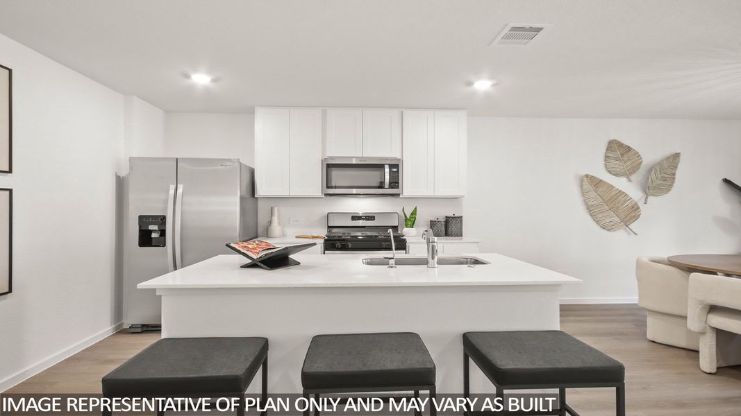 Representative furnished interior of a home built from the Austin by D.R. Horton in New Waverly Station, New Waverly (Image 12).