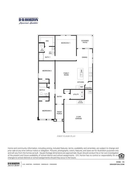 2D floor plan layout of this home in Yowell Ranch, Killeen, TX (Image 2). 2D floor plan layout of this home in Yowell Ranch, Killeen, TX (Image 2).