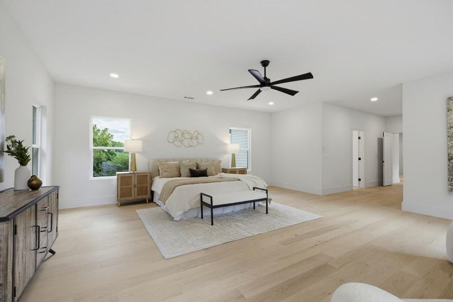 Furnished interior view inside a new home in , Atlanta (Image 32).